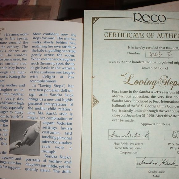 Loving Steps by Sandra Kuck 1990 Precious Memories of Motherhood - Picture 6 of 10